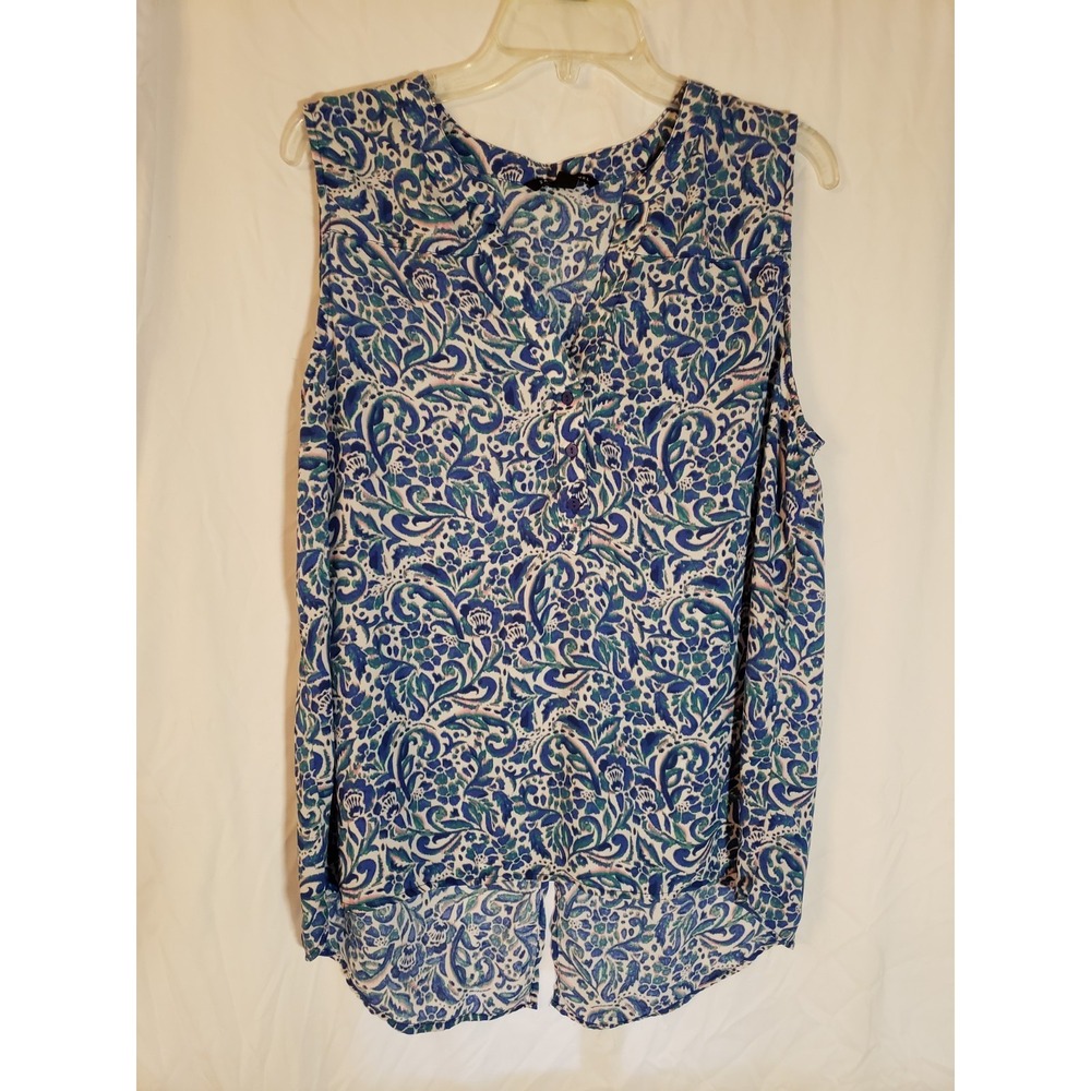 Women's Zac & Rachel Sleeveless Blue Top Size XL